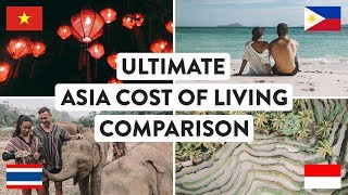 SOUTH EAST ASIA COST OF LIVING  Thailand Vietnam Indonesia amp Philippines Travel  Digital Nomad [upl. by Niattirb489]