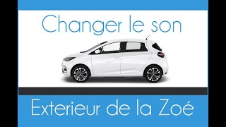 Changer le son extérieur sur la Renault Zoé avertisseur piéton [upl. by Shanan]