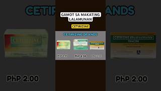 CETIRIZINE TABLET PARA DA UBO GAMOT SA MAKATING LALAMUNAN NA DULOT NG ALLERGY [upl. by Llerral562]