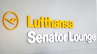 LUFTHANSA SENATOR LOUNGE IN MUNICH  Lounge Review [upl. by Aicirtel]