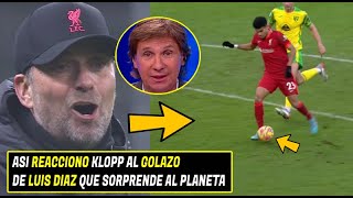 Asi REACCIONO Klopp Al GOLAZO De LUIS DIAZ Que SOPRENDIO Al PLANETA l BAMBINO PONS ENLOQUECE [upl. by Leugimesoj]