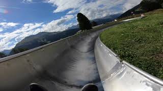 4K  Toboggan Run  Rodelbahn Davos  Schatzalp Switzerland  GoPro Hero 6 [upl. by Reidid]