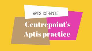 Aptis Listening Practice 5 [upl. by Micaela793]