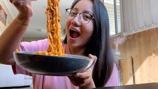 Trying Carbonara Ramen 🤤👌😍 [upl. by Ellinet]