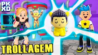 😂 TROLLEI a Jaqueli com os Novos GOGOS do PK XD [upl. by Eckmann300]