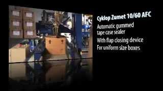 Gummed paper tape Semiautomatic Case Sealer Zumet 10 60 AFC [upl. by Farmer667]