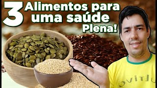 Gergelim Linhaça e semente de Abóbora 3 alimentos para uma saúde plena [upl. by Duston332]