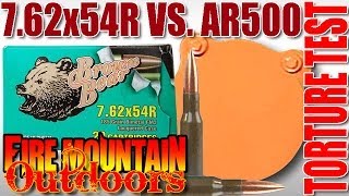 Mosin Nagant M44 762x54r vs AR500 [upl. by Revolc]