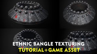 OLD ETHNIC BANGLE TEXTURING TUTORIAL TRAILER [upl. by Nicole]