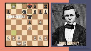 Paul Morphy vs Duke Karl  Count Isouad  Paris 1858 [upl. by Naujek]