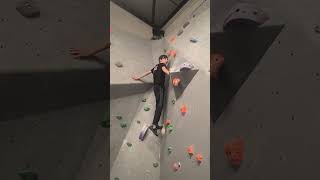 White problem V5 climber clips viralvideo sendit climb climbing rockclimbing move sport [upl. by Sitrik428]