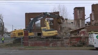 Former Nanticoke industrial building demolished [upl. by Leziar]