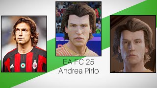 EA FC 25  Pro Clubs  Andrea Pirlo AC MilanItaly Legend  Face Creation  Stats  ICON [upl. by Danie]