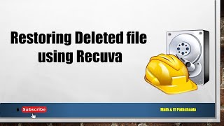 Restoring Deleted files from system  Installation of Recuva Software  Full vidoe [upl. by Sky]