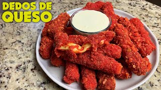 Como Hacer DEDOS DE QUESO con cheetos flamin hot [upl. by Eahc]