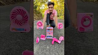 Satisfying With Unboxing Review Toys Vending Machine Washing MachineHair Dryer iron amp fan [upl. by Jem]