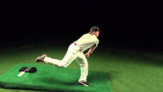 Drew Storen pitching mechanics in slow motion 1000 FPS [upl. by Janina]