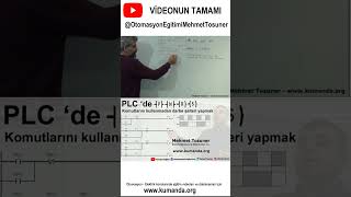 PLC ‘de P N S R Komutlarını kullanmadan darbe şalteri yapmak OtomasyonEğitimiMehmetTosuner [upl. by Zeena]