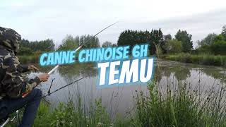 Canne Chinoise TEMU 6H 🏯Pêche au coup🐟 [upl. by Siroved351]