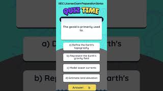 Geodesy QUIZ Part 1  NEC License Exam Preparation Series  engineeringlicensepreparation [upl. by Alaekim]