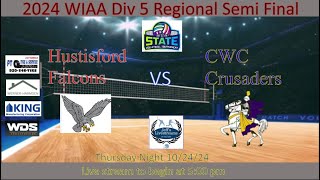 Hustisford at CWC Volleyball Regional Semifinal 102424 [upl. by Noiztneb]