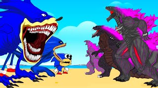 Evolution Of SHIN GODZILLA vs Evolution Of SHIN SONIC  Monsters Ranked From Weakest To Strongest [upl. by Beauvais207]