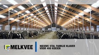 Nieuwe stal familie Klaver voor 400 koeien  wwwmelkveenl [upl. by Redleh]