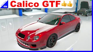 GTA 5 Tuners Update CALICO GTF Customization Exhaust Sound Time Trial Review  RRGTA [upl. by Suoivart]