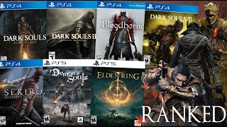 Ranking EVERY Soulsborne Game WORST TO BEST Dark Souls Sekiro Bloodborne Elden Ring [upl. by Phelan]