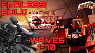 ENDLESS MODE SOLO Wave 70  No Golden No Warship No XMW Turret  Tower Defense X Roblox [upl. by Holzman226]