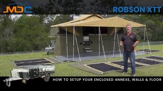 How to Setup Annexe Walls amp Floor MDC ROBSON XTT Camper Trailer [upl. by Orlanta256]