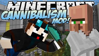 Minecraft  CANNIBALISM MOD Eating Dr Trayaurus  Mod Showcase [upl. by Naasar]