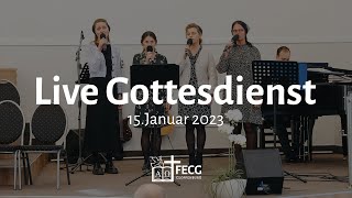 Live Gottesdienst  FECG Cloppenburg  15012023 [upl. by Atalee]