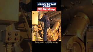 World largest vehicle carrier ship MV Tonsberg ship largest shortvideo containers shipcaptain [upl. by Airret976]