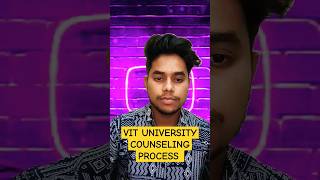 VIT UNIVERSITY Counseling Process  vit vellore campus  shorts vit [upl. by Beaudoin]