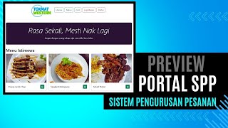 Preview Sistem Pengurusan Pesanan  Kerja Kursus Sains Komputer 20242025 Modul Portal SPP [upl. by Lotsyrk]