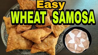 How to make samosaHow to make wheat samosasamosa recipe malayalam [upl. by Hose]