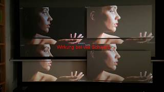 DIY Beamer Hochkontrast Leinwand ALR mit car wrap Folien Part 2 [upl. by Groveman]