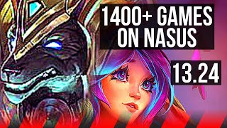 NASUS vs LILLIA TOP  1400 games Comeback  KR Master  1324 [upl. by Maura607]