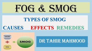 Fog and Smog  Photochemical Smog Types of Smog  Causes  Effects  Remedies  Urdu  Hindi [upl. by Ahseenat]