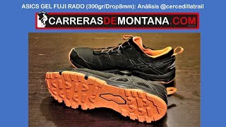 Asics Gel Fuji Rado Zapatillas trail running Análisis y comparativa por Cercedillatrail [upl. by Ellehs]