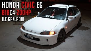 Honda Civic EG B18c4 ile Gazladık  VTEC Swap  Modifiye Ne Kadar Tuttu [upl. by Ronyar]