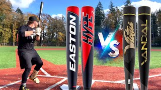 Easton ADV Hype vs Victus Vandal Gold  BBCOR Bat Madness World Series Episode 2 [upl. by Kristie241]