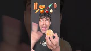 funny food polaorange icecream  funny food challengeshortvideo 🍊🍊🥖🍫🍫🍨🍨💉💉 [upl. by Lanam]