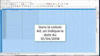 TUTO LIBREOFFICE CALC  Tableur  Le calendrier [upl. by Alana]