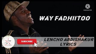 Lencho Abdishakur Way Fadhiitoo New Ethiopian Oromo MusicMiasa Media2022 [upl. by Town745]