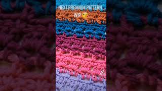 WIP Candy Stripes Blanket  Handmade Craft Crafts Crafty Trend Trends fyp laceBlanketCute 🍬 [upl. by Erreit]