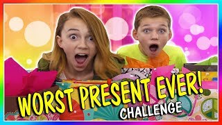 WORST PRESENT EVER CHALLENGE  2ND EDITION  We Are The Davises [upl. by Crifasi]