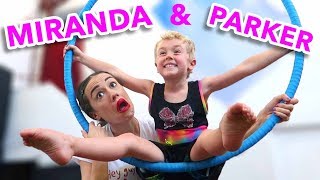 Silks amp Aerial Gymnastics w Miranda Sings bts [upl. by Jansson]