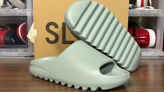 Adidas Yeezy Slide WhiteSalt Review [upl. by Northington923]